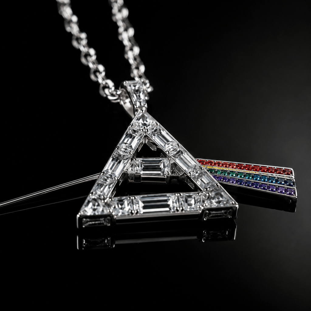 PKFL Solid Gold Chain with Diamond Pendant TMH