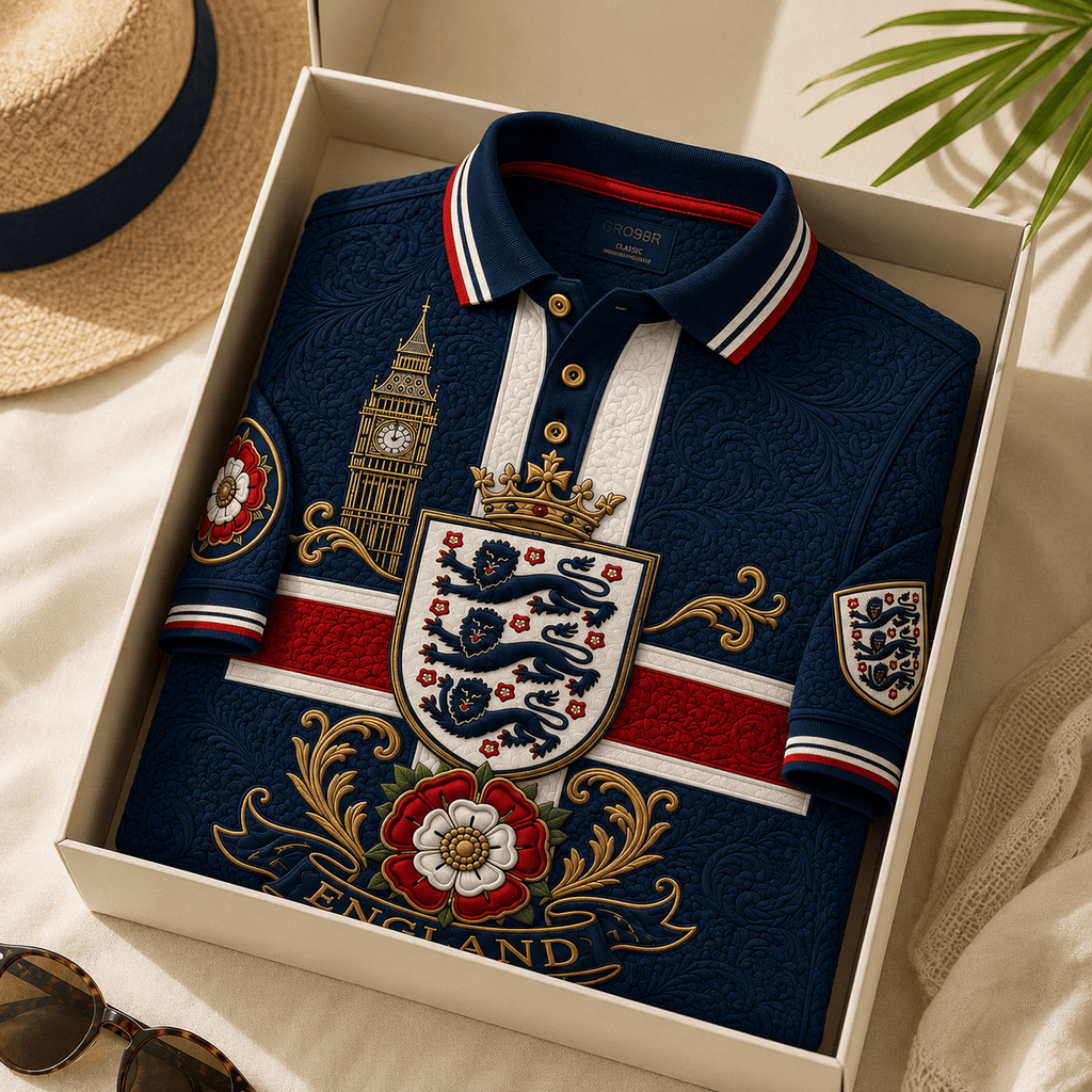 PREMIUM ENG EMBOSS POLO SHIRT HQH