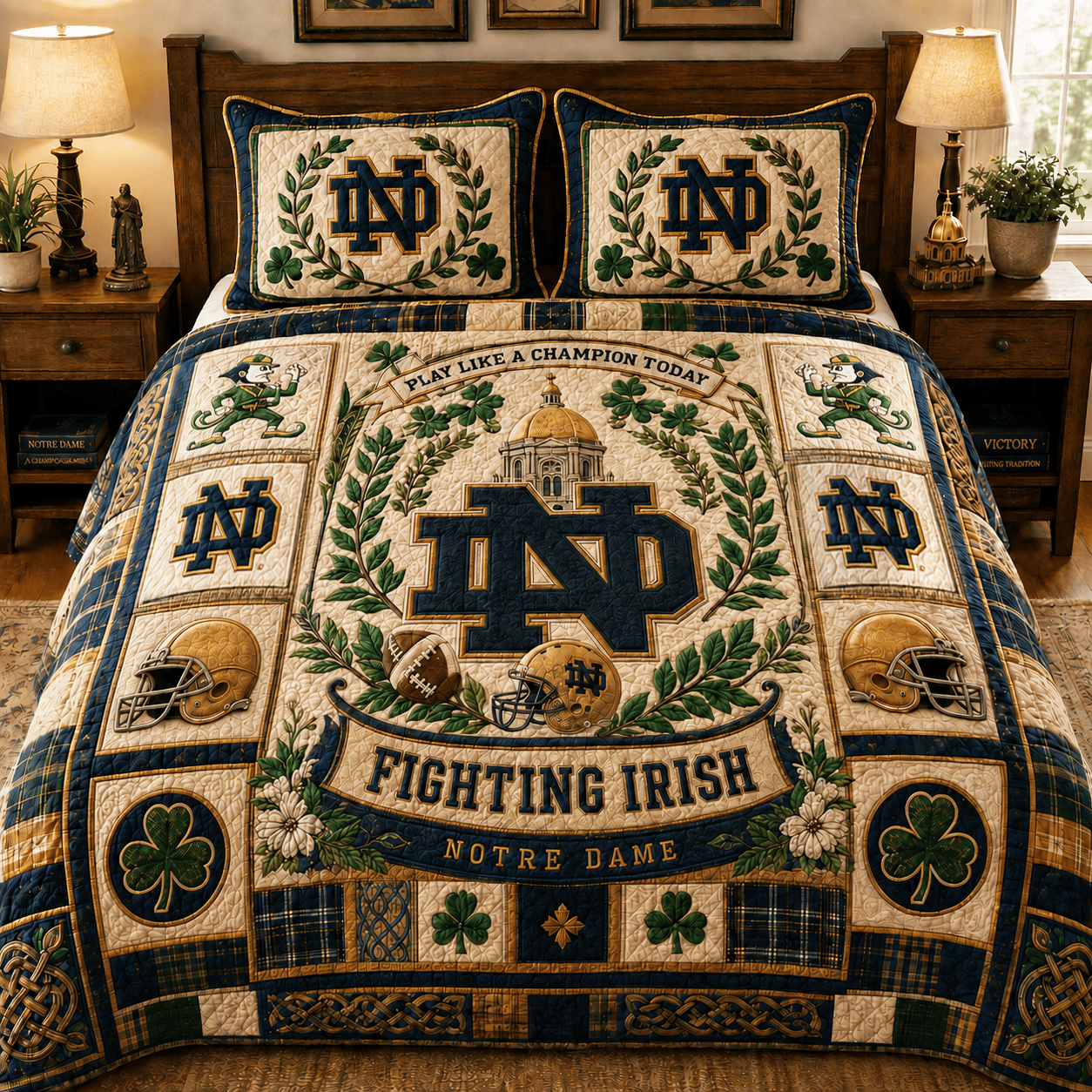 NDFI 4 PIECES COVER BEDDING SET PDL (1 FITTED SHEET + 1 FLAT SHEET + 2 PILLOWCASES)