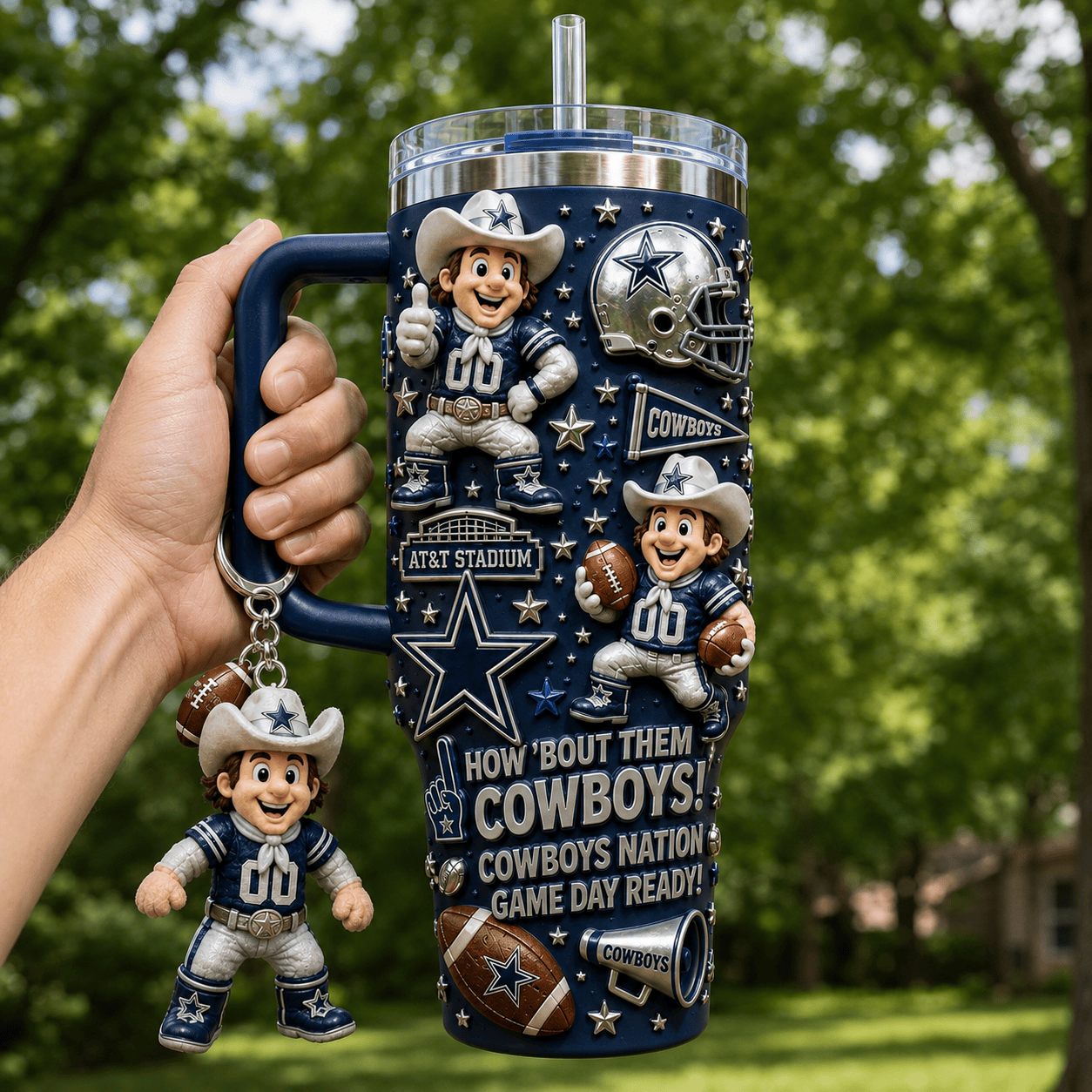 DLCB 40oz Tumbler With Handle DNBN