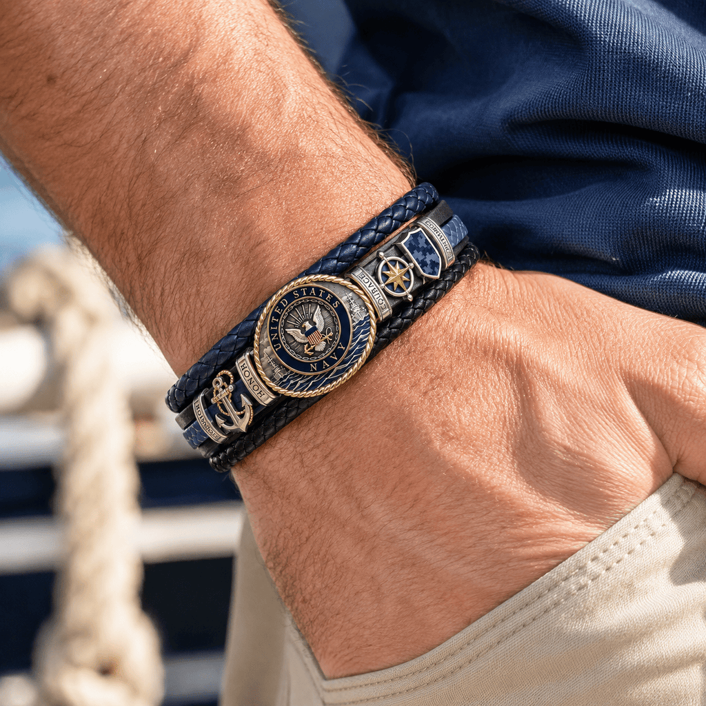 USNV Braided Bracelet Set NVH